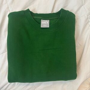 Perfect Crewneck Sweater - Juniper green, XS